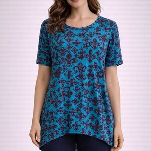 NWT LuLaRoe High Low Short Sleeve Top